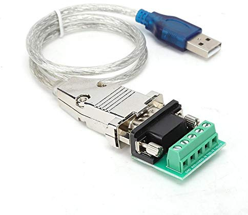 ASHATA Soporte RS485 Cable convertidor dúplex de USB a RS485 de Cuatro Hilos, Cable convertidor de Chip de Alta Resistencia Adaptador USB a RS485, Cable Adaptador para transmisión de Datos