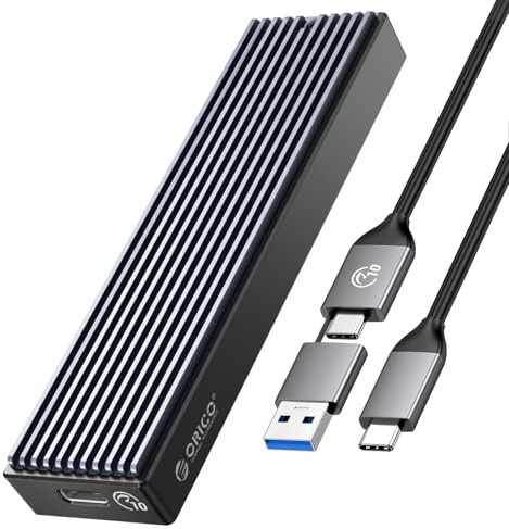 ORICO M.2 NVMe SSD Enclosure, USB 3.1 Gen 2 (10 Gbps) PCIe External Adapter NVMe Case for 2230/2242/2260/2280 M.2 SSD up to 8TB, UASP Supported - M2PV