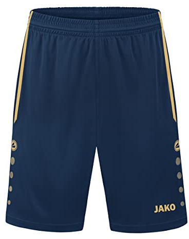 JAKO Herren Sporthose Allround, Navy/Gold, L