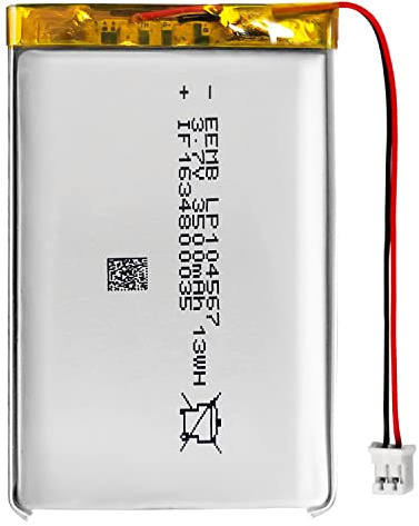 EEMB 3.7V Batería 3500mAh 104567 Bateria de lipo Recargable Bateria Litio con Conector JST ¡Asegúrese de Que la polaridad del Dispositivo Coincide con la batería Antes de Comprar!