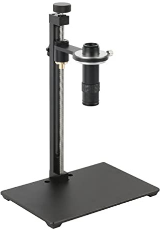 Mikroskop-Zubehör-Kit Tragbare Aluminiumlegierung Elektronischer Mikroskop -Kamera -Stand Schreibtisch Halterung 50 -mm -Ringobjektiv Mikroskopische Objektträger (Color : with 130x)