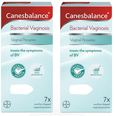 CanesBalance Vaginal Pessaries | Bacterial Vaginosis Symptom Treatment | Starts to Work Immediately to Relieve Unpleasant Intimate with BV | Clinically Proven- Pack of 7x2 (14 Total), White