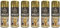 HitlineUK 6 x 400ml Gold Spray Paint for Metal Wood Plastic Metallic Shimmering Interior & Exterior