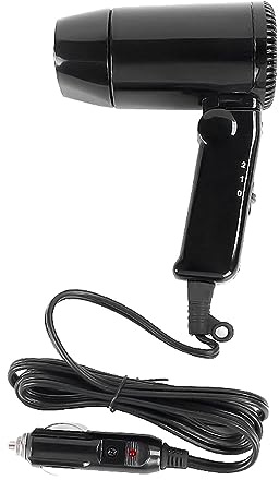 predolo Auto-Hochleistungs-Haartrockner, Auto-Styling-Haartrockner, 12 V, verstellbar, klein, faltbar, leicht, Haartrockner für Damen und Herren, für Reisen