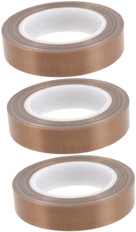 PartyKindom 3rollen Hochtemperaturbeständiges Ptfe-klebeband Ersatzband Für Vakuumierer Hitzebeständige Isolierung Für Lebensmittel Und Elektrogeräte Ptfe Isolierband