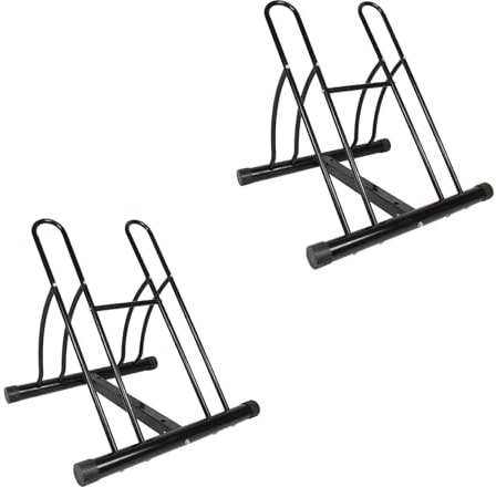 TRUTZHOLM 2X Fahrradständer für 4 Fahrräder je 54,5x60cm Duo Räder Fahrrad Ständer Rad schwarz Twin