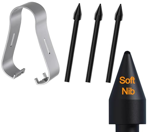 3 Stück Originale Felt Weich Ersatzspitzen für Samsung S Pen Galaxy Tab S9/S9 FE/S9+/S9 FE+/S9 Plus/S9 FE Plus/S9 Ultra/S10 Lite/S10 FE/S10 FE+ Plus/S10+ Plus/S10 Ultra/S6 Lite/S7 FE, Schwarz