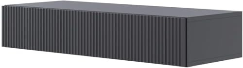 Selsey Konsolbord med låda, hängande sidobord, 90 cm, entrébord, konsol, toalettbord, veldio svart