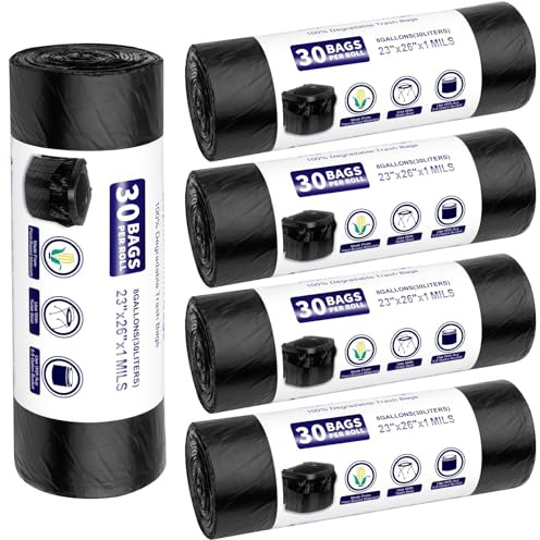 Pyroclasia Toilettenbeutel Schwarz Campingtoilette Beutel Biologisch Abbaubare 30L für Alle Campingtoiletten