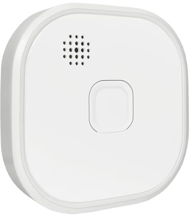 Smoke Alarms for Home 10 Years Lifetime 1 Years Battery Optical Smoke Detector Fire Alarms 9 V Photoelectric Smoke Alarm with Replaceable Battery Test & Silence Button