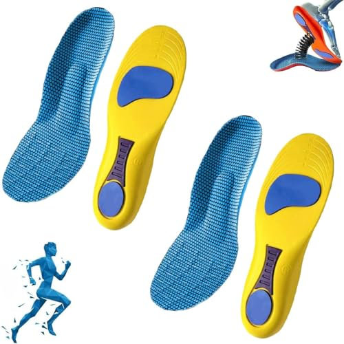 Comfy Sole Insoles for Bunions - Orthopaedic Insoles for Men & Women (4-5.5/9.45, Yellow, 2 Pair)