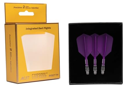 CUESOUL ROST T19 Asta per Freccette Integrata e Forma Sottile, Set di 3