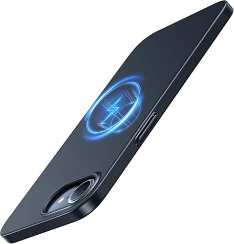 TORRAS Ultra Dünn für iPhone 16e Hülle für MagSafe [wie das Original] Nr. 1 Magnetkraft Slim Handyhülle iPhone 16e Case Stoßfest Kratzfest & Samtiger Griff für Hülle iPhone 16e 2025 Schwarz