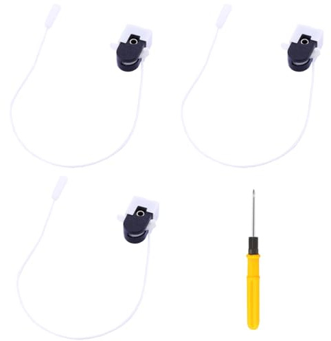 ACMEROTA 3 Pack Pull Cord Switch, ON-OFF Operation, 2 Amp, 250V, Plastic, Wall Mount, Hinge Lever Actuator