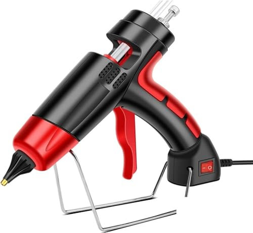 Crafting Melting Glue Gun, 800W Professional Hot Melt Glue Gun, Digital Adjustable Temperature Copper Nozzle 11 Mm Glue Sticks Industrial Tools Silicone Gun for DIY Arts Quick Home Repairs,B