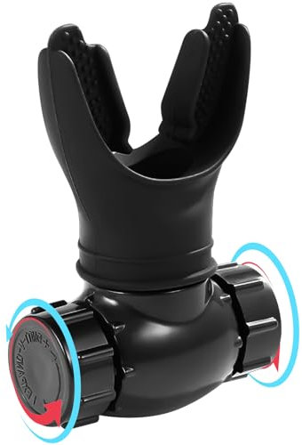 Moorstdel Breathing Trainer, lungentrainer atemtrainer, Atemtrainer für die Lunge, Widerstand einstellbar, Tiefenatmungstrainer & Lungentrainer, Leicht zu reinigen, Doppelventilsystem