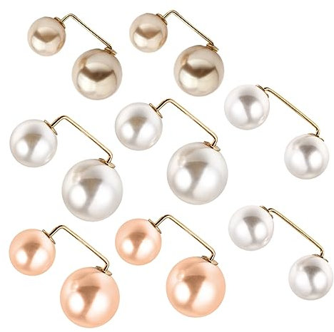 Holibanna 8stücke Faux Brosche Sicherheitsnadeln Für Damen Kragen Rock Und Kleidknöpfe Zur Vermeidung Von Sichtbarkeit Für Formelle Und Anlässe