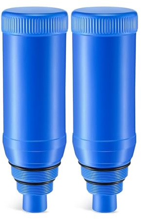 VIOPDER Paquete de 2 Tapones para Skimmer de Piscina, Cubierta para Skimmer de Piscina, Tapón de Invierno para Skimmer de 1,5 y 2,0 Pulgadas con Rosca de 9 Pulgadas