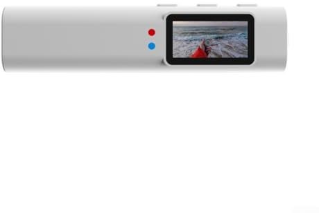 KHIronHive Cámara de video portátil 2K con lente gran angular de 110°, impermeable, WiFi, grabación en bucle, diseño compacto y ligero para aventuras al aire libre y deportes (blanco)