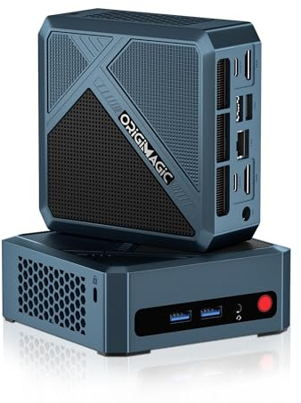 origimagic C2 Neo Mini PC avec Processeur Alder Lake-N95 (Plus Puissant Que N97), 12 Go RAM LPDDR5, 512 Go SSD NVMe, W11 Pro, Double1000MM LAN, Triple Affichage 4K, Wi-FI 5/BT 5.0