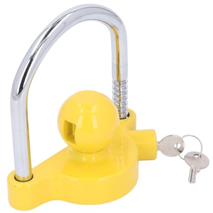 YolieraAart Tytcs02 Localización de Bolas de Enganche del Remolque, 11 Posiciones de Bloqueo, Varilla de Acero en Forma de U de 13 mm, aleación de Aluminio, Anti Robo, Universal