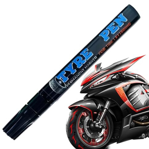Yonuaret Tire Markers - Erasable Weatherproof Non-Fading Quick Dry Tyre Drawing Marker | Metal Rocks Drawing Lettering Pen - for Vehicle Bikes Bicycles Metal Glass