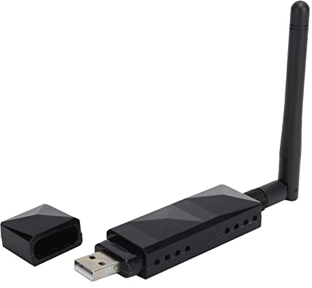 Adaptador WiFi USB Inalámbrico NetCard AR9271 para PC, para Adaptadores de Red de Computadora de Escritorio con Antena de 5dBi de Banda Dual de Alta Ganancia de 2,4 GHz y 5 GHz