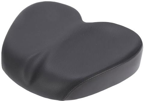 MechKit Fahrradsattel Nasenlose für Damen Herren, Bequem Weich Verbreiterung Stoßdämpfung PU Leder Schaumstoffpolsterung Fahrradsitz Kissen für Mountainbike, Rennrad, MTB, E-Bike
