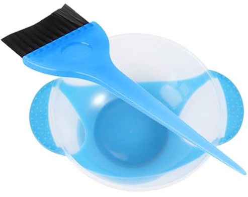 TIDTALEO Set Pennelli per Colorare i Chioma con Ciotola per Tintura da Parrucchiere in Nylon e Plastica, Kit Professionale Antiscivolo per Salone e Uso Domestico, Accessori per Tintura Fai