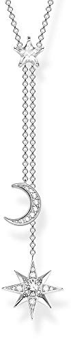 Thomas Sabo Damen Kette Stern & Mond 925 Sterling Silber KE1900-051-14-L45V