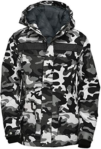 Arctix Herren Performance Tundra Jacke mit Zusätzlicher Reflektierender Sichtbarkeit, A6 Camo Schwarz, Medium Tall