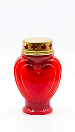 Vela eléctrica con forma de corazón, duración de 365 días