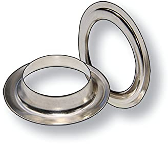 Rundösen Ø 10 mm Edelstahl Ösen Einschlagstempel Locheisen Lochungsunterlage (Rundösen Ø 10 mm A2 Edelstahl 100 Stück)