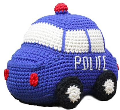 Hardicraft Häkelpaket Häkelset zum selber Machen mit Anleitung und Material für Polizeiwagen, ca. 14 cm