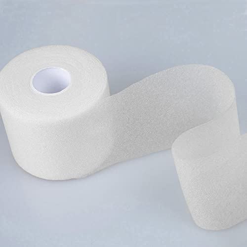 Bandage élastique auto-adhésif - 7 cm x 27 m - Bande médicale respirante - Pour le sport - Utilisation sur les genoux, les coudes, les chevilles - Blanc