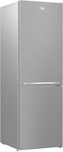 Réfrigérateur combiné congélateur en bas - BEKO - RCSA366K40SN - Classe E - 343 L - 185,2 x 59,5 x 67 cm - Gris Acier