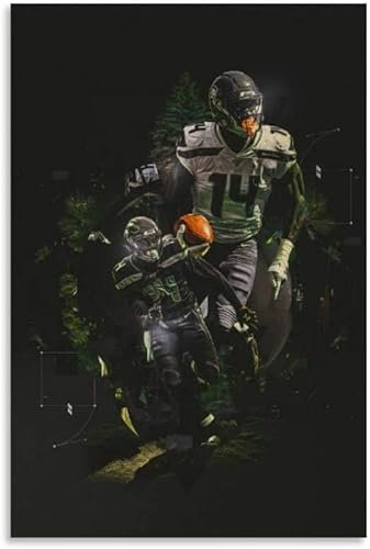 BLIJR Puzzle für 500 Teile American-Football-Spieler DK Metcalf Star Holz Puzzlespiel Erwachsenen und Kinder puzzle Poster 500 Piece 20.4x15inch(52x38cm) Kein Rahmen