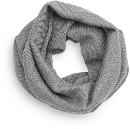 Ehrenkind® Schlauchschal für Kinder aus Feinster Merino Schurwolle | Grau | Made in Germany | Unisex Loop Schal | Halstuch | Ideal im Herbst und Winter