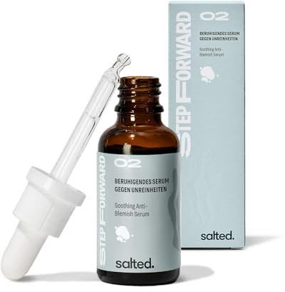 salted. Beruhigendes Serum gegen Unreinheiten | 30 ml | Gesichtsserum gegen Pickel | Mit Azelainsäure-Derivat | Beruhigt die Haut | Parfümfrei | Alle Hauttypen | Vegan