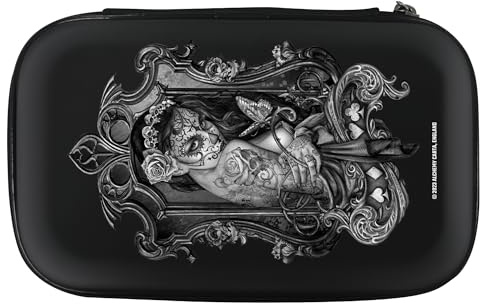 Offiziell lizenzierte Alchemy Darttasche im Gothic-Fantasy-Design, Schwarz , Handgepäck