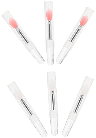 WOFASHPURET 6stücke Teiliges Silikon-lippenstift-pinsel-kosmetik Make-up Lidschatten-applikator Und Lippenmaskenpinsel Hautfreundlich Und Einfach Zu Bedienen