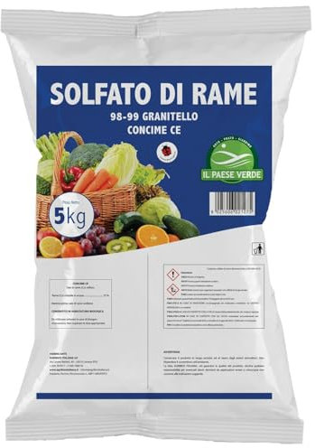 Briconess.com Concime Solfato di rame funghicida in granuli confezione 5Kg