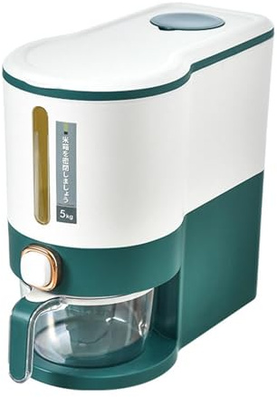 Rice Storage Container, Rice Dispenser with 5-10kg Storage Capacity, Rice Holder Dust Proof Rice Storage Container, Leakproof Rice Storage Container, Co
