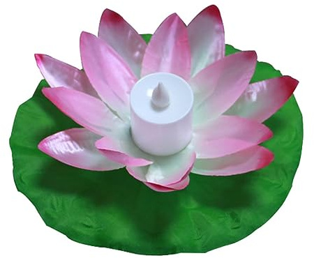 PRETYZOOM Velas Flotantes Led Luz De Loto 5 Piezas Colores Cera Artificial Sin Llama Decoración Para Fuentes Agua Hogar Fiestas Bodas
