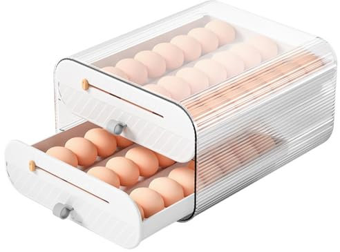 Boîte de rangement pour œufs de réfrigérateur – 336 compartiments | Boîte à œufs de type tiroir, plateau à œufs, distributeur d'œufs peu encombrant pour comptoir de cuisine
