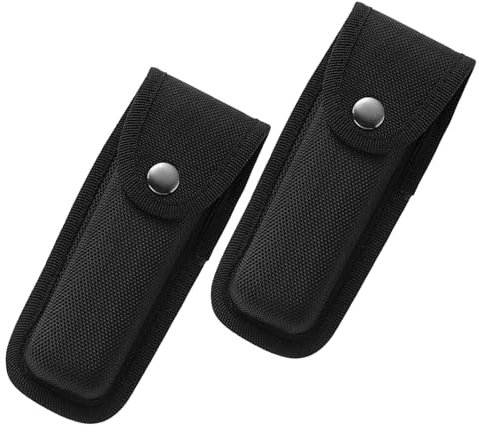 BWLEANSY 2 Stücke Messeretui,Messer Etui,Messertasche für Gürtel,Klappmesser Taschenmesser Hülle,Taschenmesser Hülle Mit Gürtelschlaufe,Outdoor,Multifunktion