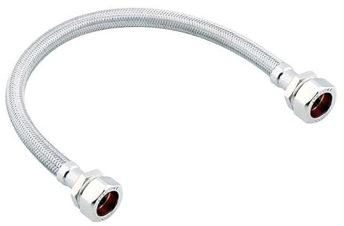 ODSUPPLIES - Pack of 2-22mm x 22mm x 500mm Flexible Tap Hose WRAS