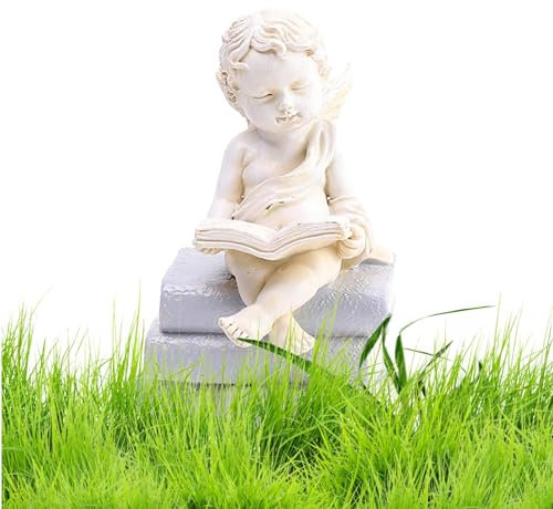 Statua d'angelo da giardino all'aperto - Statue da giardino d'angelo all'aperto | Figura di angelo da giardino tranquillo Decorazione statua di angelo da giardino, statuetta di angelo da preghiera