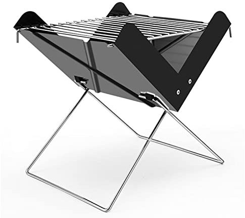 Grillar Bärbar hopfällbar minigrill utomhus dubbel kolgrill Campingspis BBQ Festmatlagningsverktyg