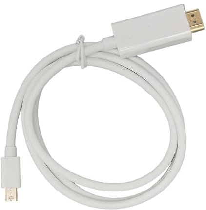 SUNGOOYUE Premium Mini DisplayPort Adapter Kabel Lätt Bärbar Vit för Monitor Projector (#1)